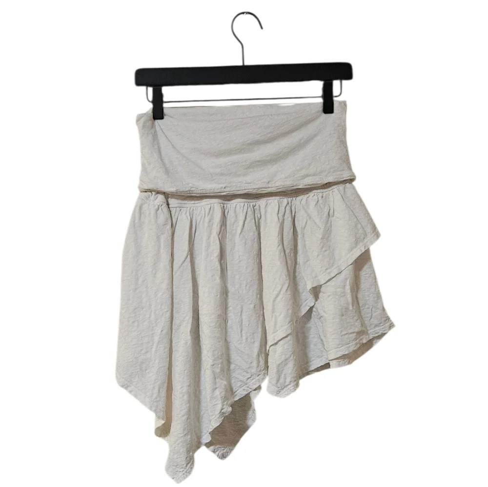 Free People Beach Off-White Asymmetrical Dress